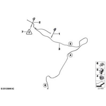 Support de conduit de frein et carburan