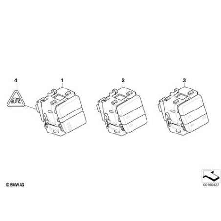 Central.console centrale, bloc touches
