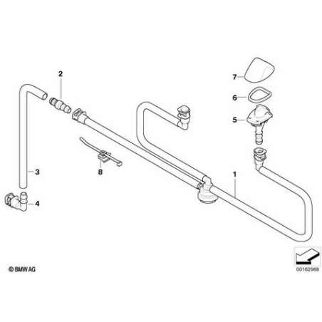 Conduite en tuyaux flex.lave-projecteurs