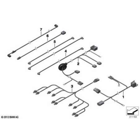 Jeu de câbles pompe hydraulique