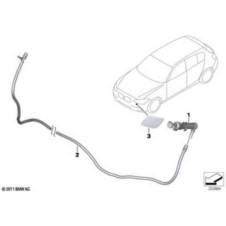 Conduite en tuyaux flex.lave-projecteurs