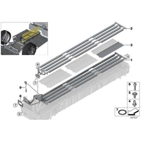 Radiateur plancher intermédiaire