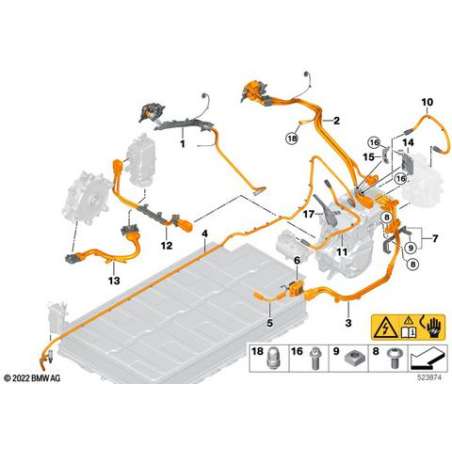 Jeu câbles HT chaudière électrique