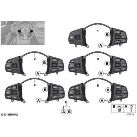 Interrupteur volant multifonction sport