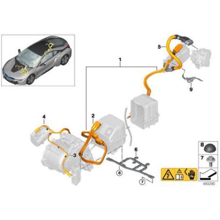 Câbles propulseur électrique vers EME