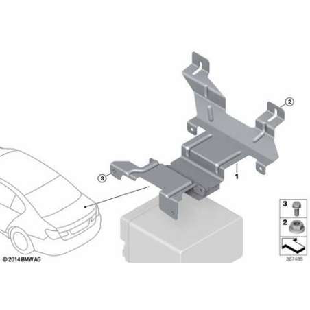 Support pour batterie supplementaire