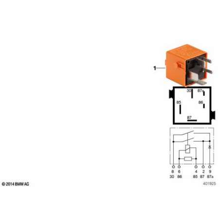 Relais double fermeture pastellorange