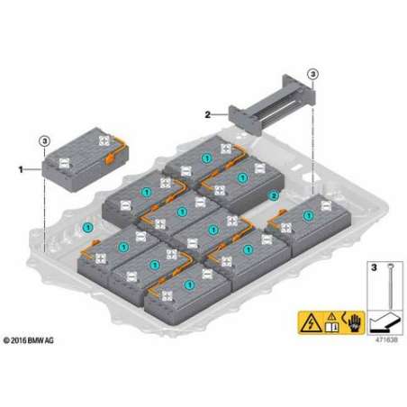 Cellule module accumulateur haute tens.