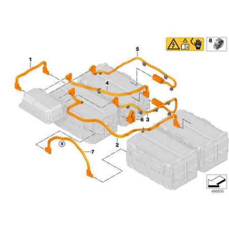 Batterie HT câble plus