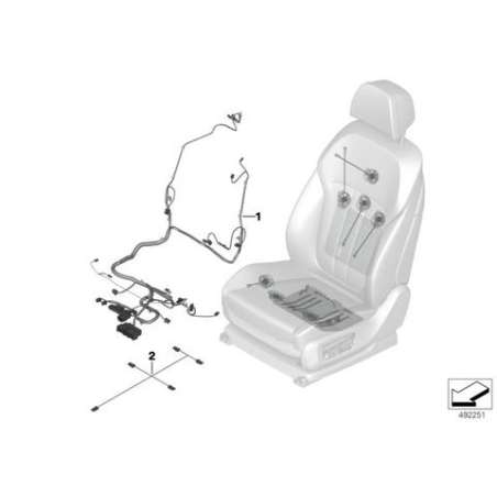 Faisceau pour siege gauche