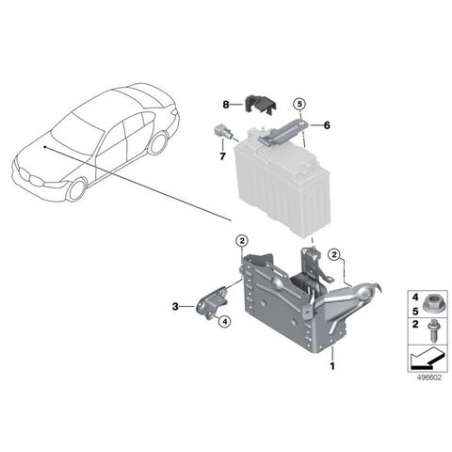 Support de batterie stockage double
