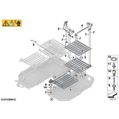 Conduite de radiateur batt.haute tension