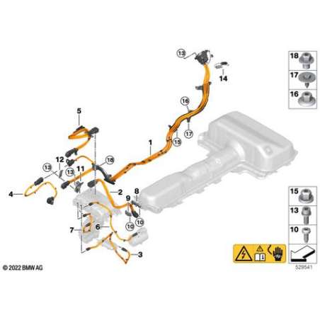 arrêt de traction faisceau de câbles