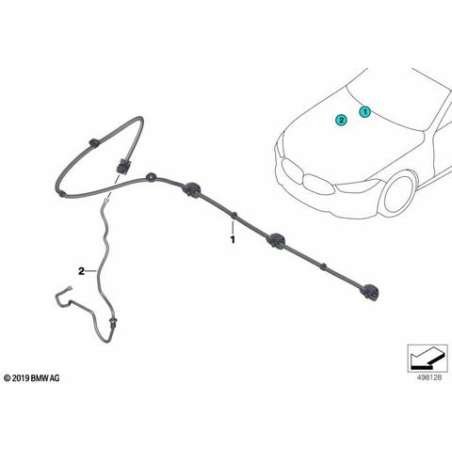 Bandeau de buses de lave-glace