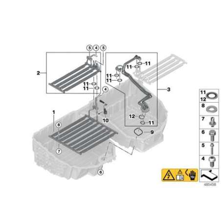 Radiateur batt.haute tension bas gauche