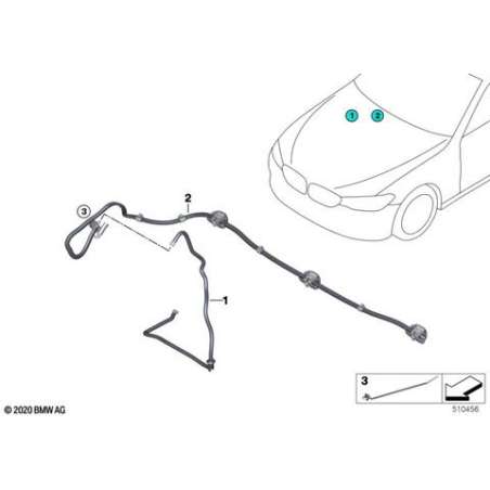 Bandeau de buses de lave-glace