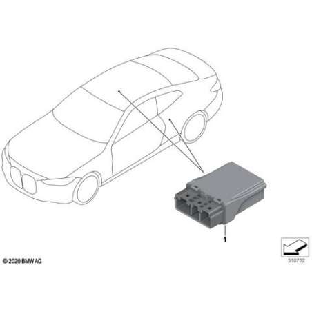 Boîtier électronique d'approche-ceinture