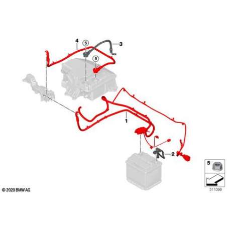 Câble moins de batterie avec IBS