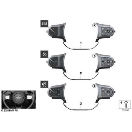 Interrupteur volant multifonction sport