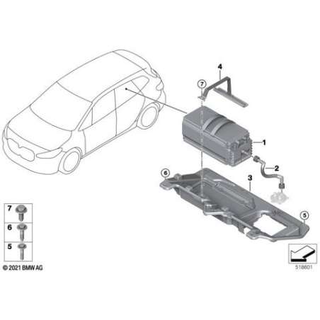 Support de batterie 48 V