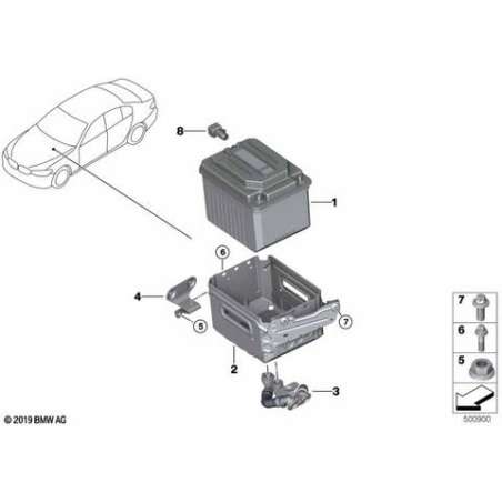 Support de batterie 48 V