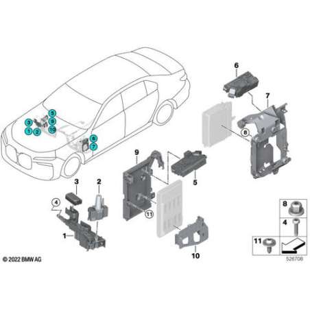 Couvercle boîtier distrib.électr.B+