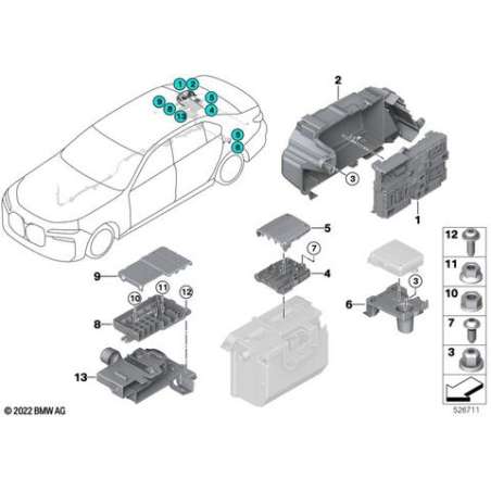 Couvercle boîtier distrib.électr.B+