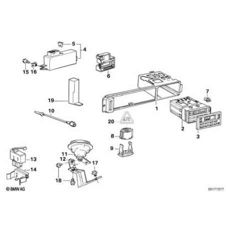 Support radio/ordinateur de bord