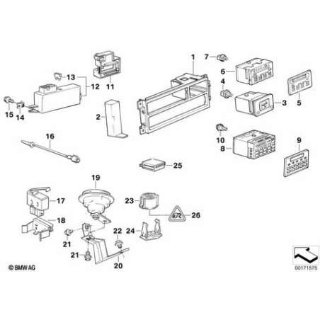 Support radio/ordinateur de bord