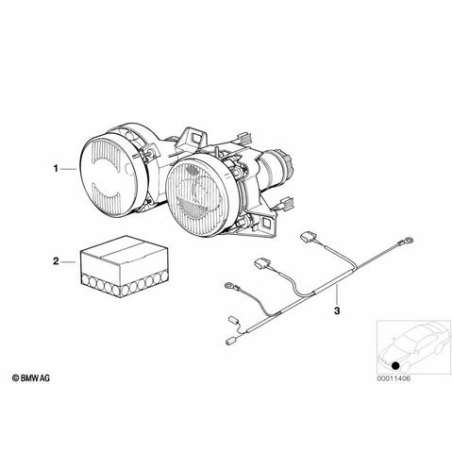 Projecteur double ajustable gauche
