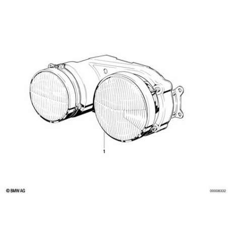 Projecteur double jaune gauche