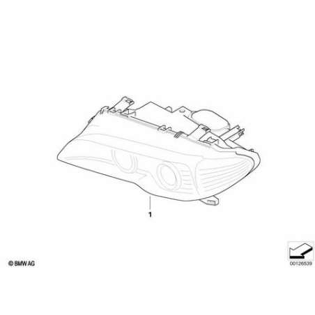 Projecteur droit, clignotant jaune
