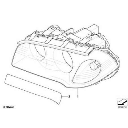 Projecteur bi-xénon ALC droit