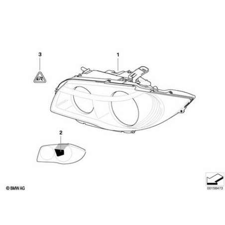 Projecteur bi-xénon, gauche