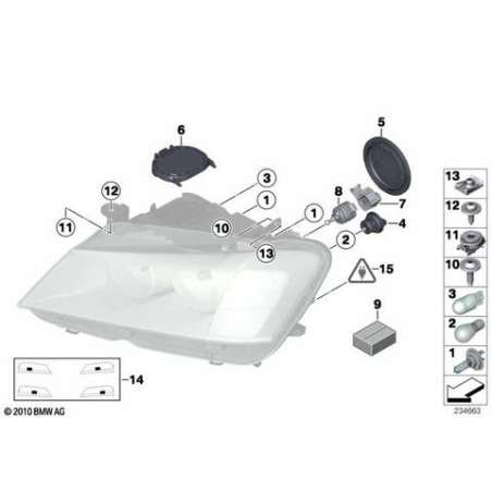 Capuchon de protection gauche