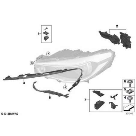 Joint projecteur gauche