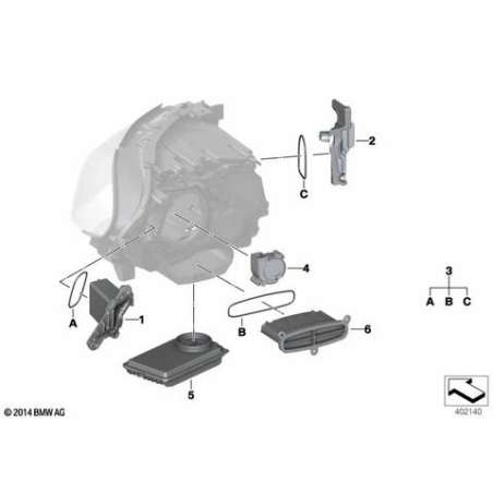 Module LED feu directionnel gauche