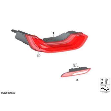 Feu arrière LED pare-chocs gauche