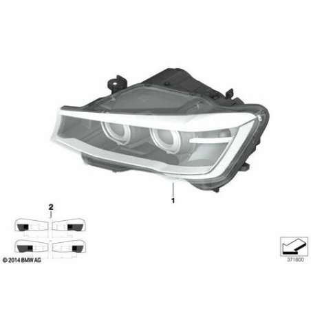 Projecteur à LED côté gauche