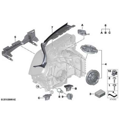 Kit de réparation projecteur droit