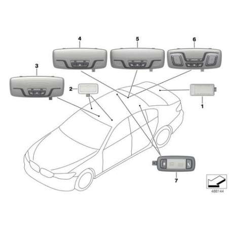 Liseuse LED réglable arrière