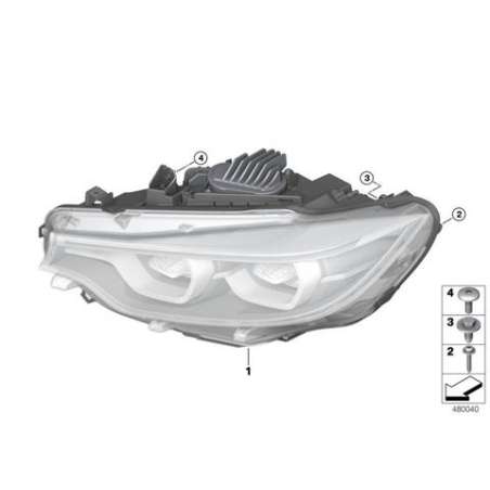 Projecteur à LED côté droit