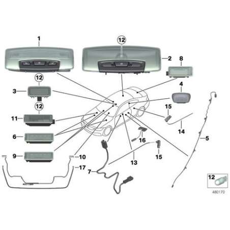 Module LED montant B gauche