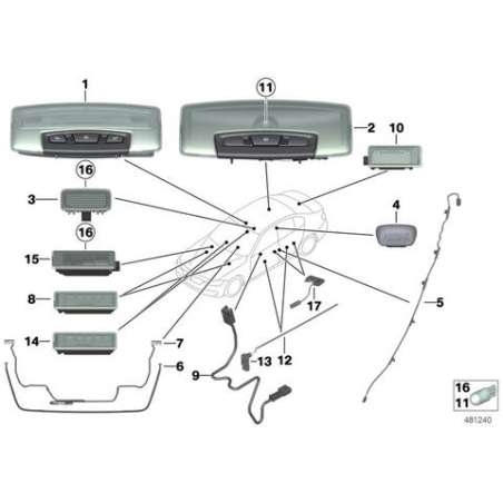 Lampe intérieur avant