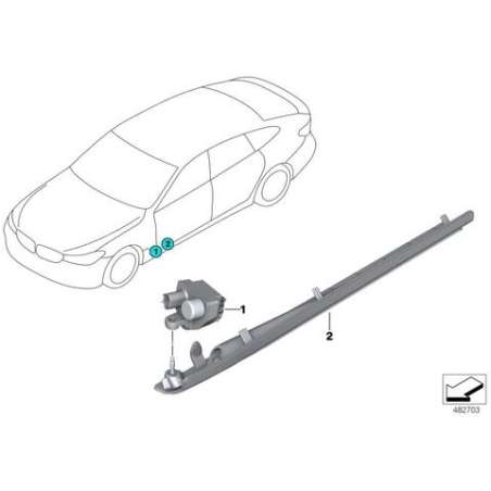 support module d'éclairage droit