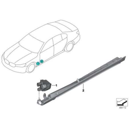 Module éclairage tapis lumineux droite