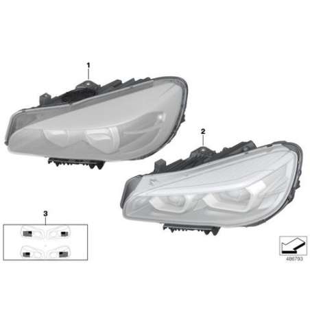 Projecteur à LED côté gauche