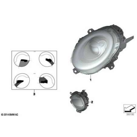 Projecteur à LED côté droit