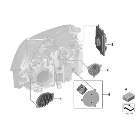 Module LED clignotant/écl.jour gauche