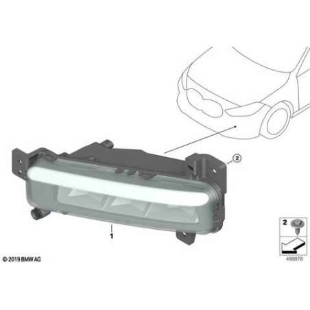 Proj. antibrouillard à LED côté droit